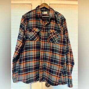Mens MuskOk Heavyweight Grand Flannel shirt. Xl. Lagoon